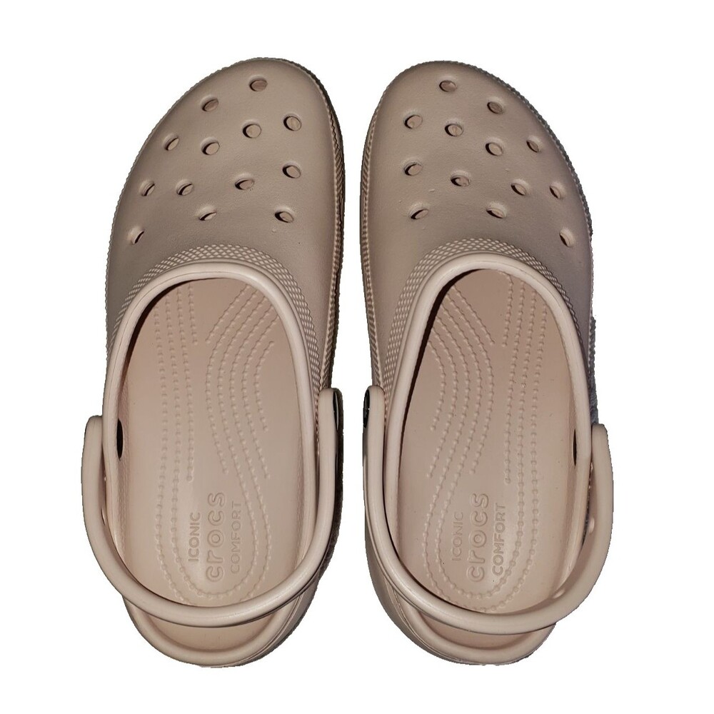 Crocs Classic Platform Clog Pink Lifted Clogs Women's Size 8 Comfort Shoes NEW - Picture 7 of 10